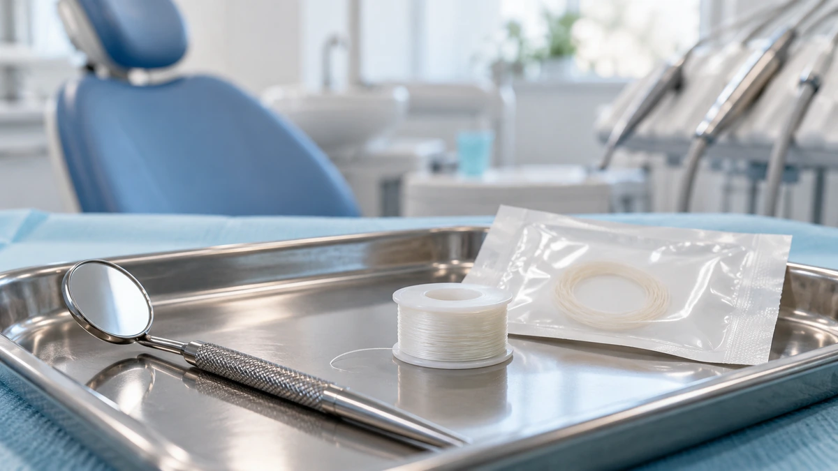 Combien de temps met un fil de suture dentaire résorbable à disparaître ?